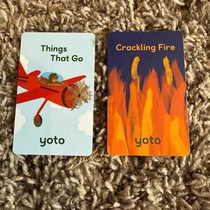 Yoto Player Sounds Cards Crackling Fire and Things That Go Bundle